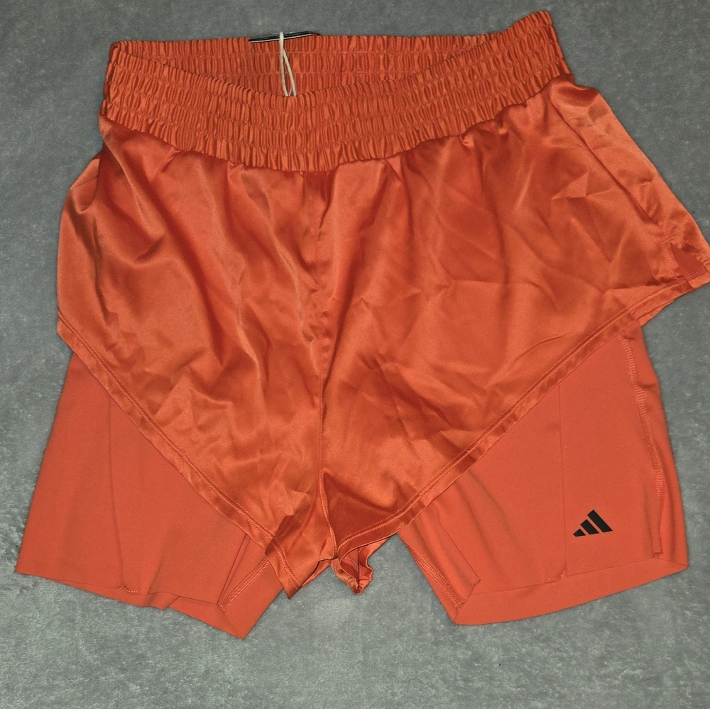 New Adidas Orange Athletic Shorts